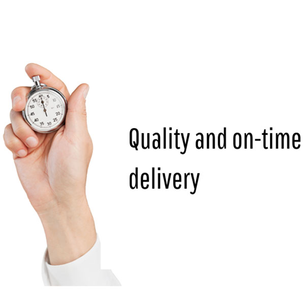 Good Quality Products with Ontime Delivery